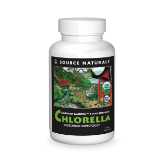 Emerald Garden<sup>&trade;</sup> 100% Organic Chlorella bottleshot