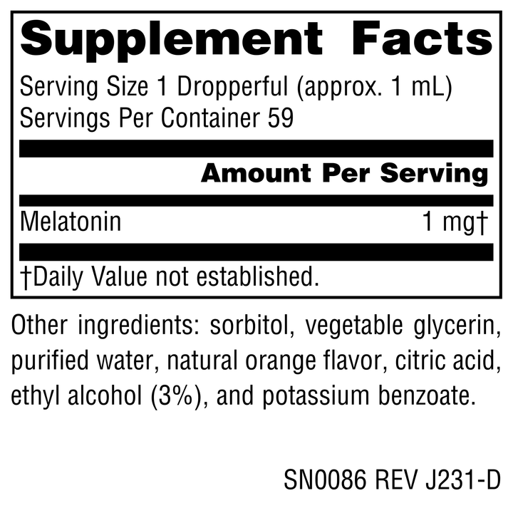 Nutrition facts image