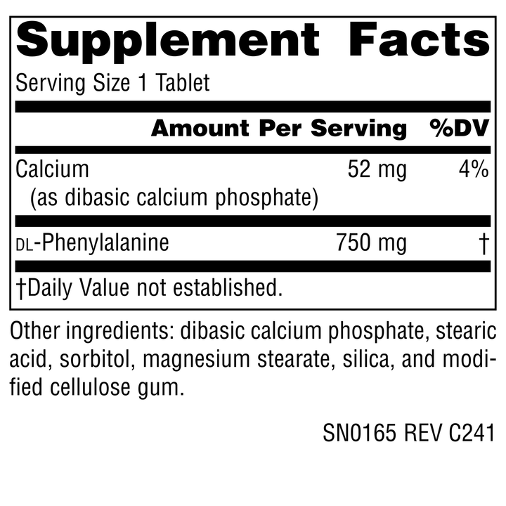 Nutrition facts image
