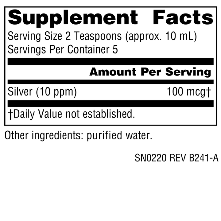 Nutrition facts image
