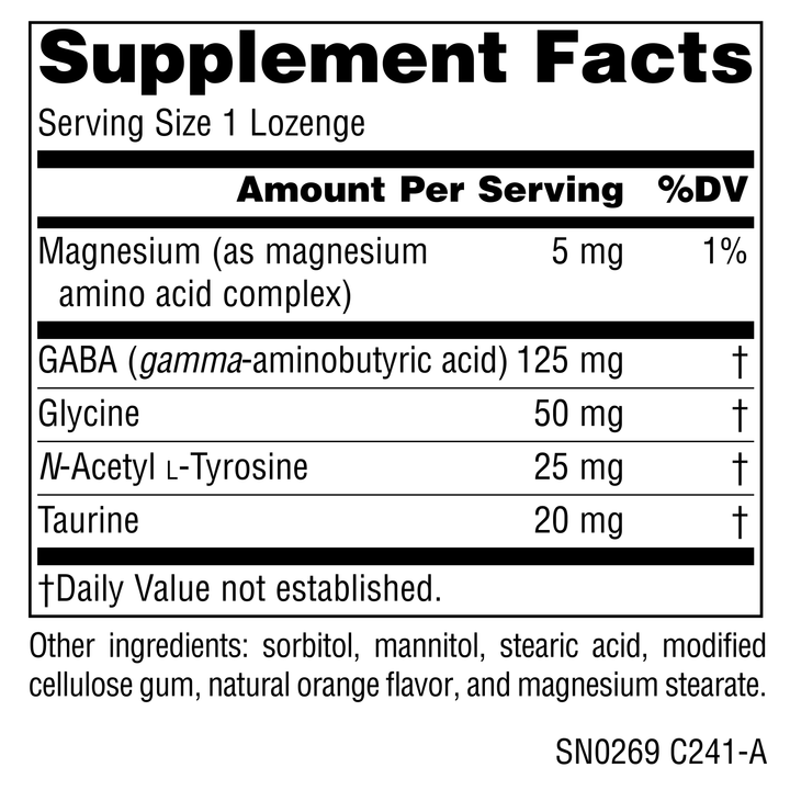 Nutrition facts image