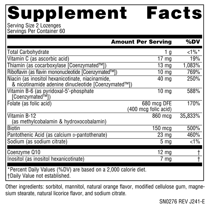 Nutrition facts image