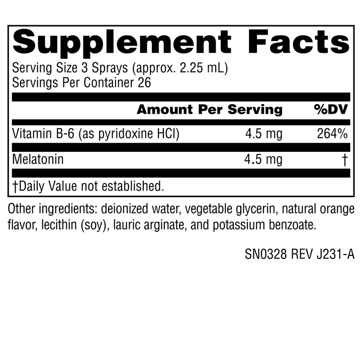 Nutrition facts image