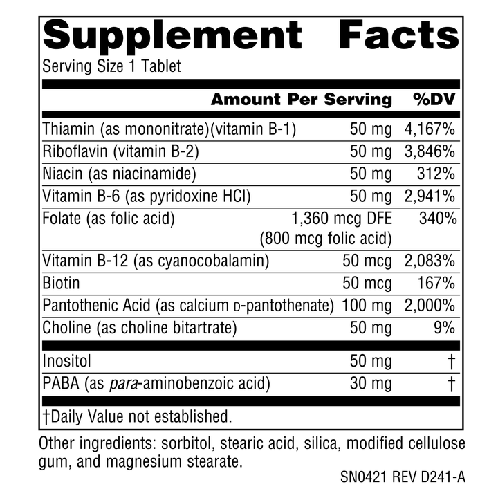 Nutrition facts image