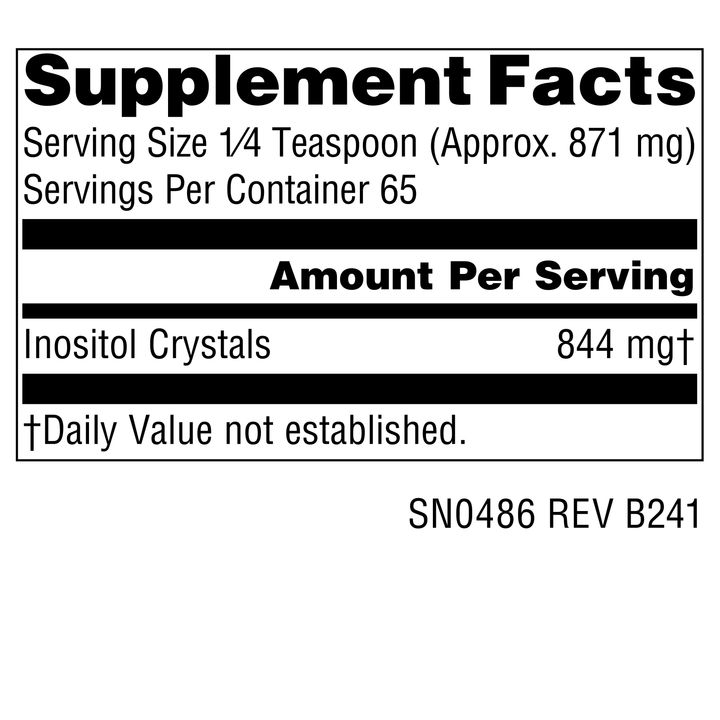 Nutrition facts image