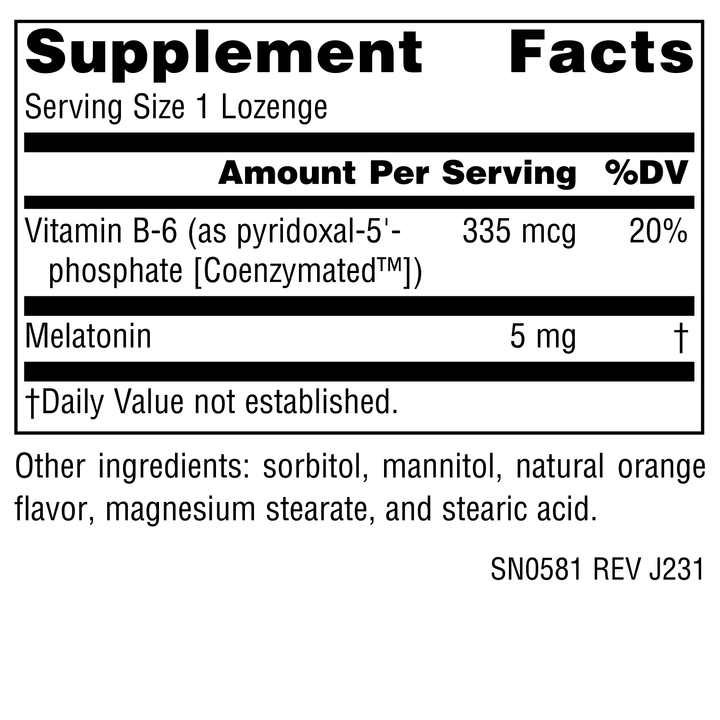 Nutrition facts image