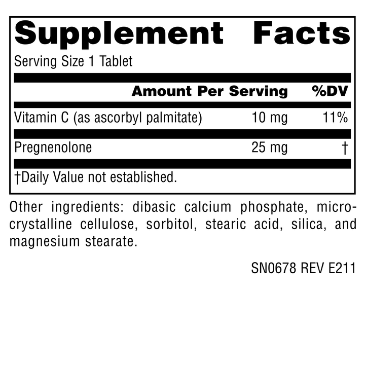 Nutrition facts image