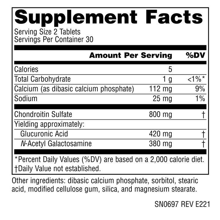 Nutrition facts image