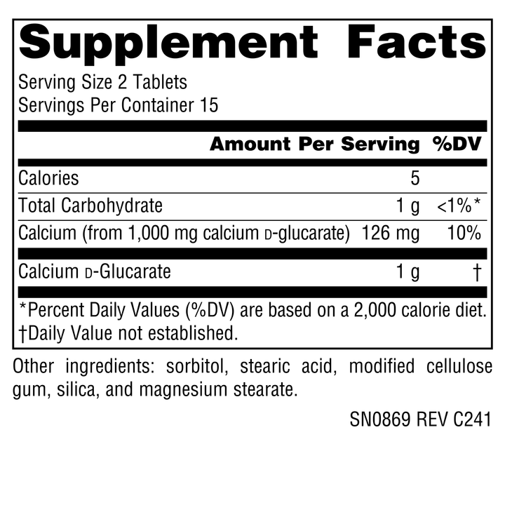 Nutrition facts image