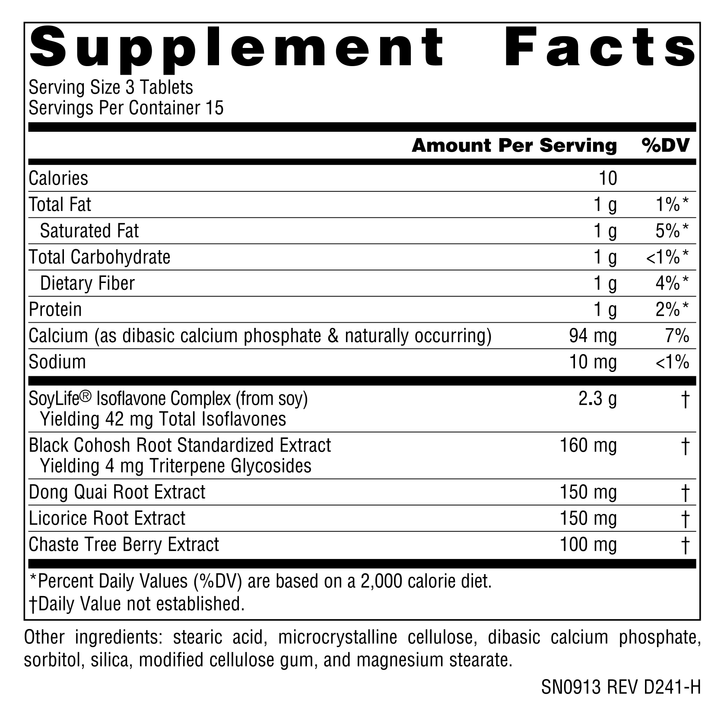 Nutrition facts image