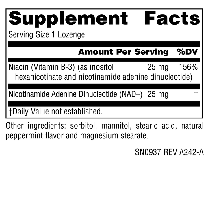 Nutrition facts image