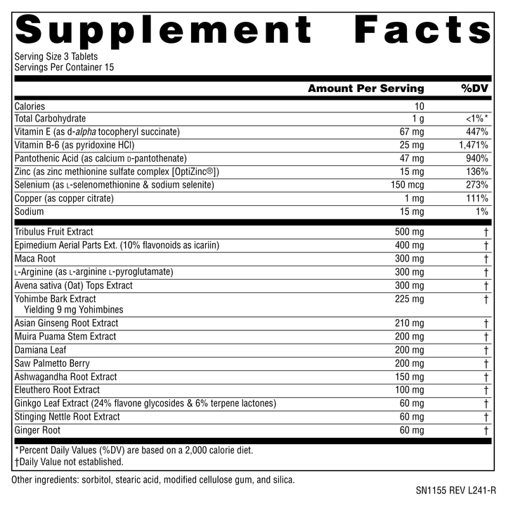 Nutrition facts image