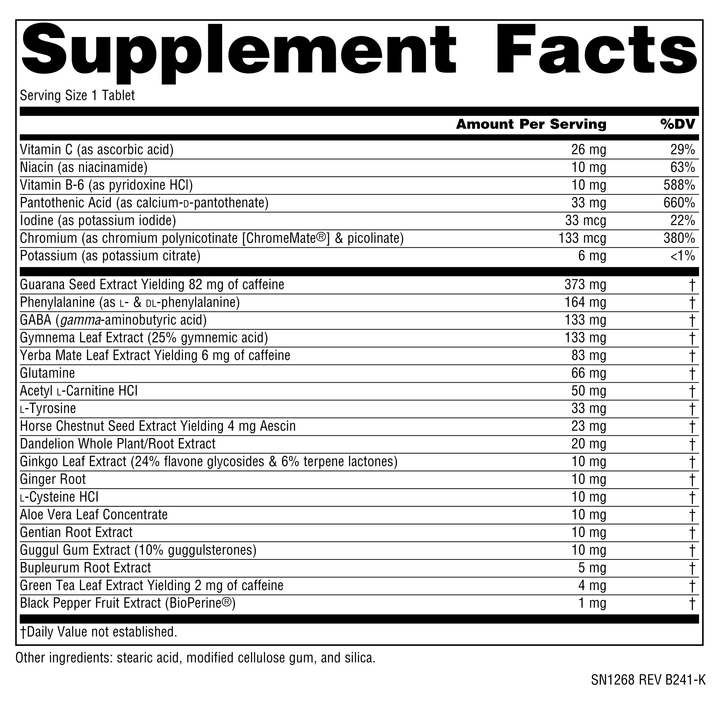Nutrition facts image