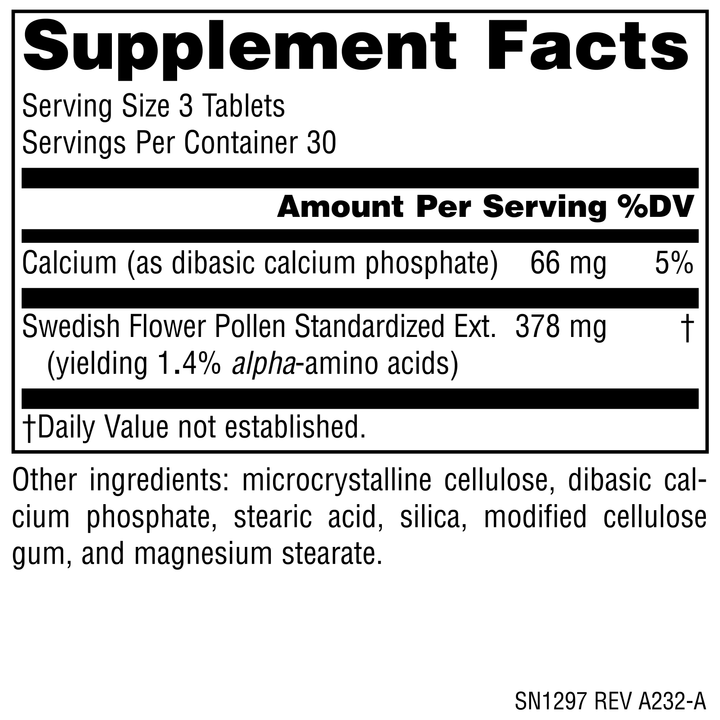 Nutrition facts image