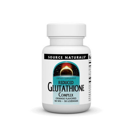 sur petit glutathione Source Naturals, Reduced Glutathione Complex 50 mg Orange, 100 Tablets