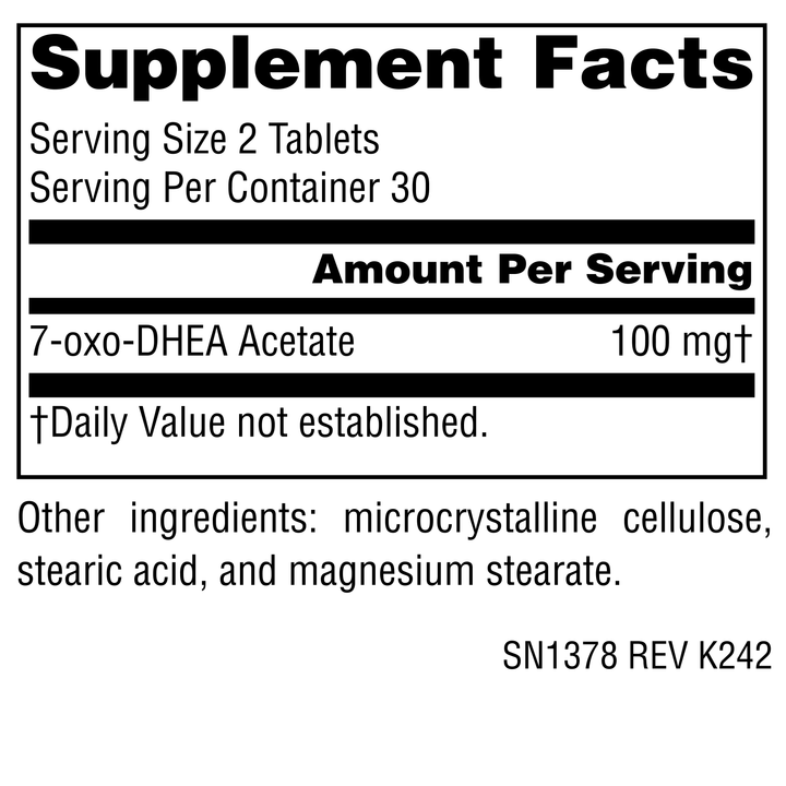 Nutrition facts image