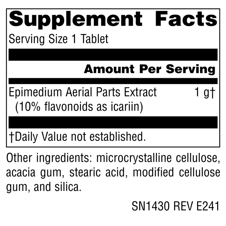 Nutrition facts image