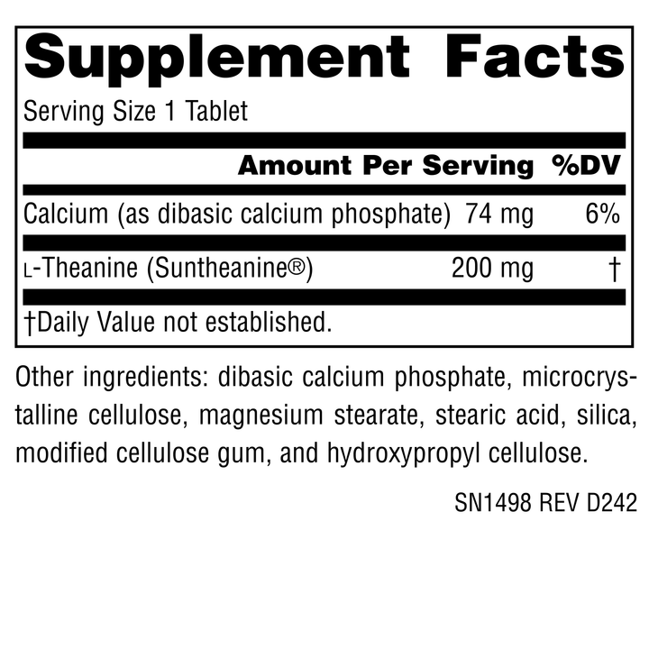 Nutrition facts image