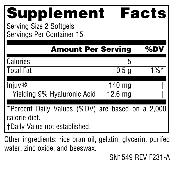 Nutrition facts image