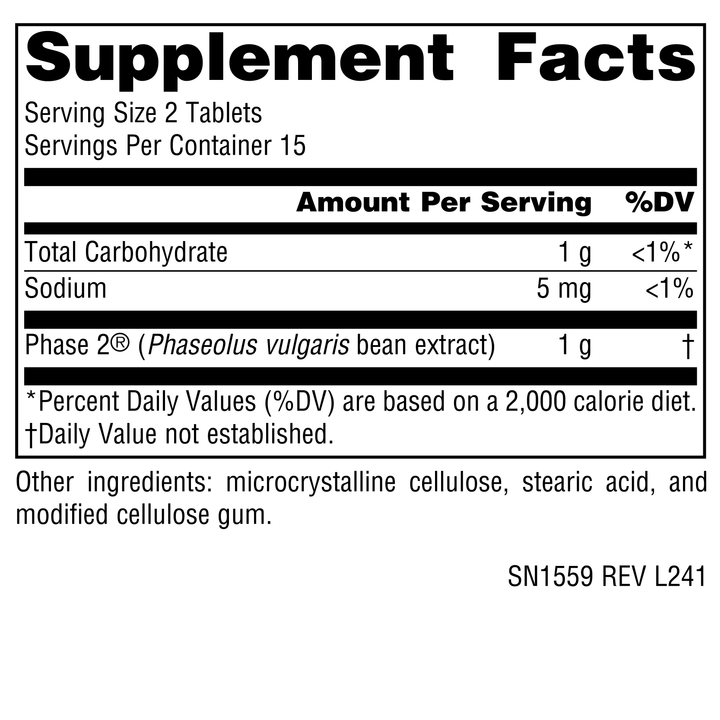 Nutrition facts image