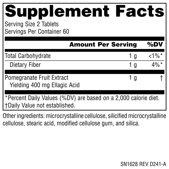 Nutrition facts image