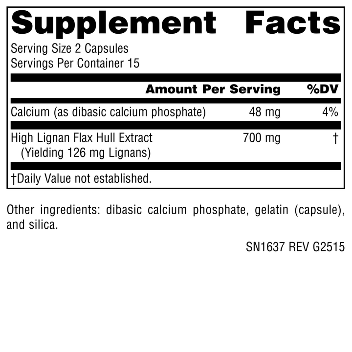 Nutrition facts image