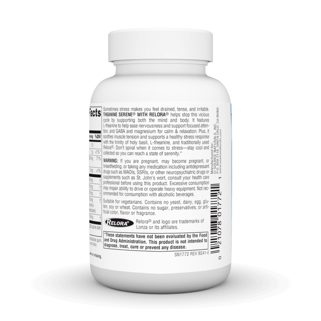 Serene Science® Theanine Serene® with Relora®