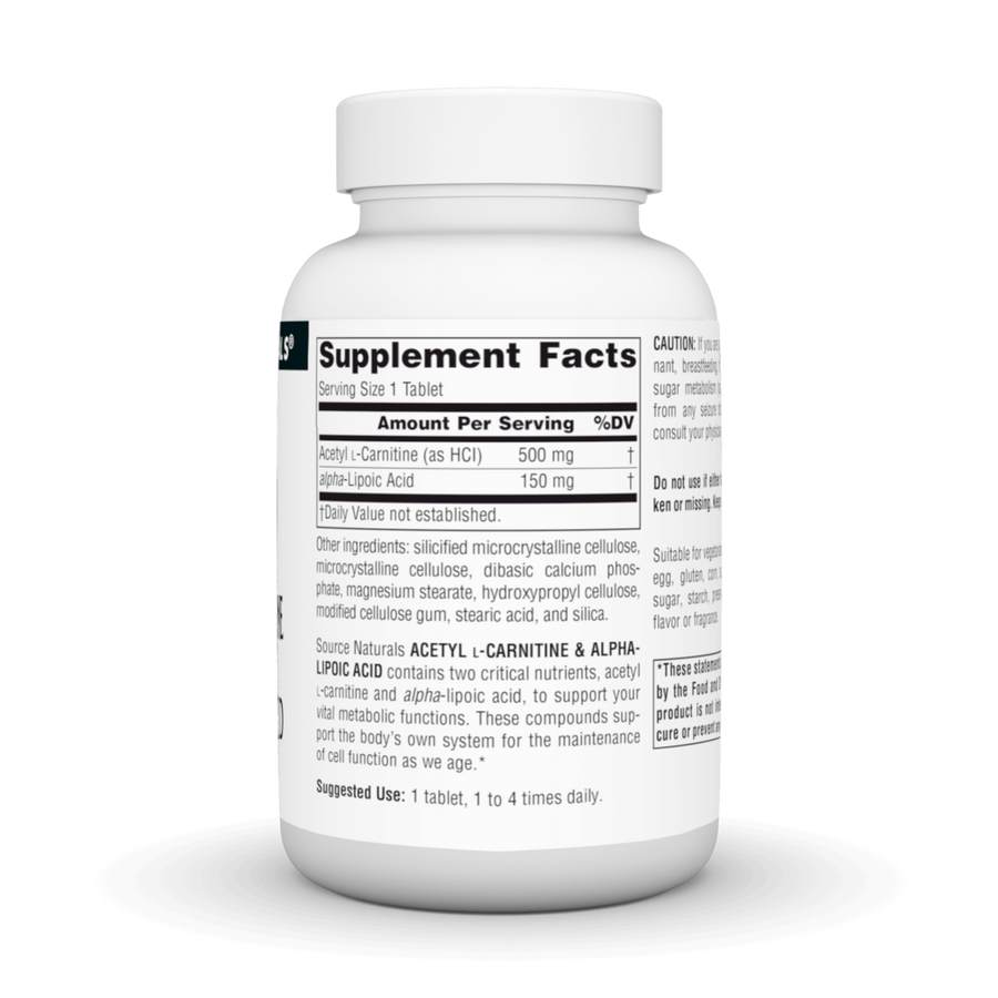 Acetyl L-Carnitine & Alpha-Lipoic Acid