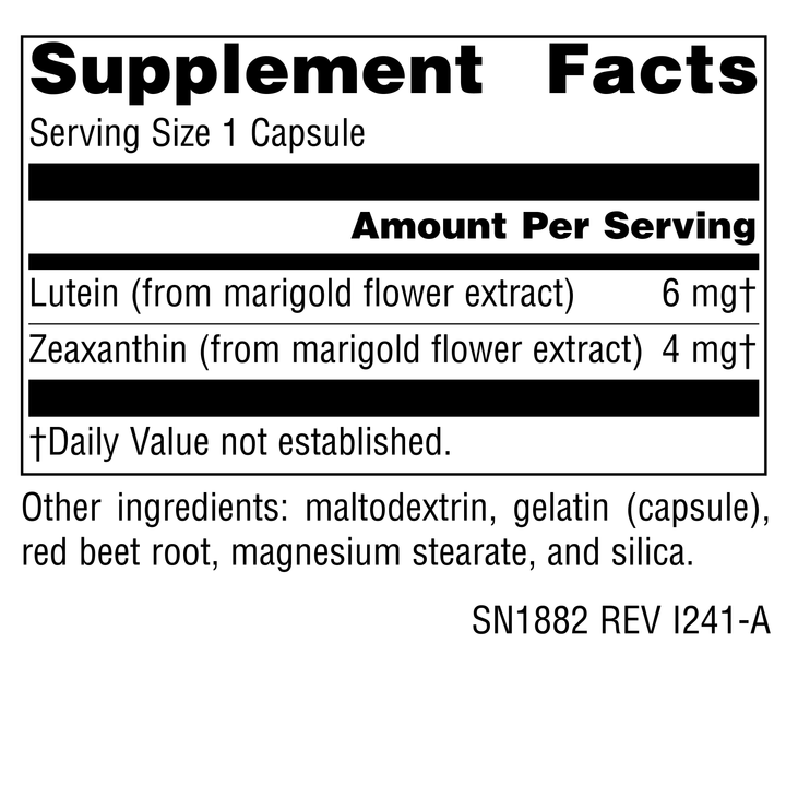 Nutrition facts image