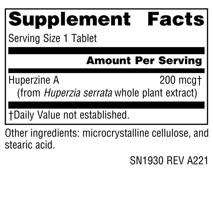 Nutrition facts image