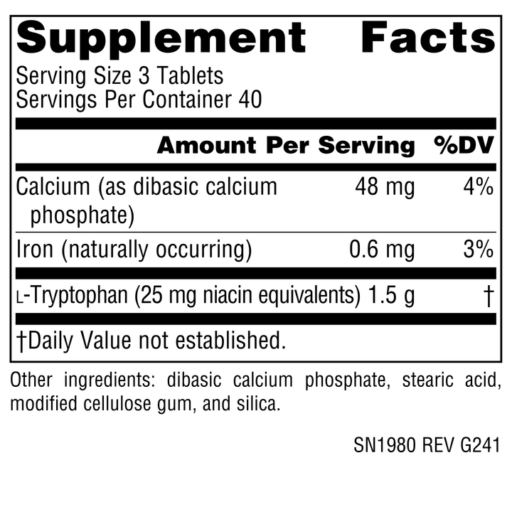 Nutrition facts image