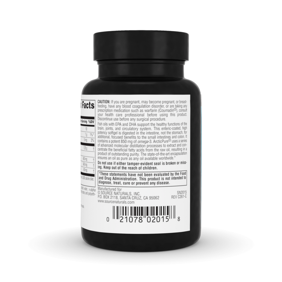 ArcticPure® Ultra Potency Omega-3 Fish Oil, Enteric Coated