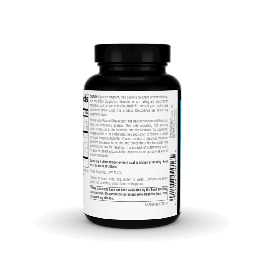 ArcticPure® Ultra Potency Omega-3 Fish Oil, Enteric Coated