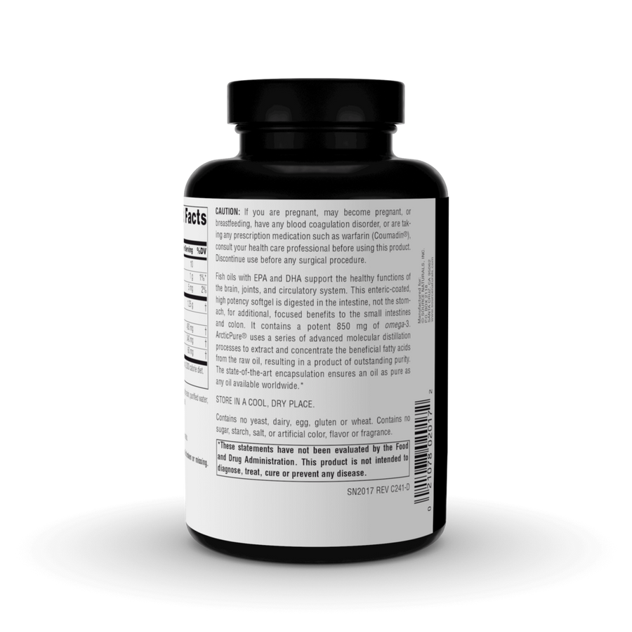 ArcticPure® Ultra Potency Omega-3 Fish Oil, Enteric Coated