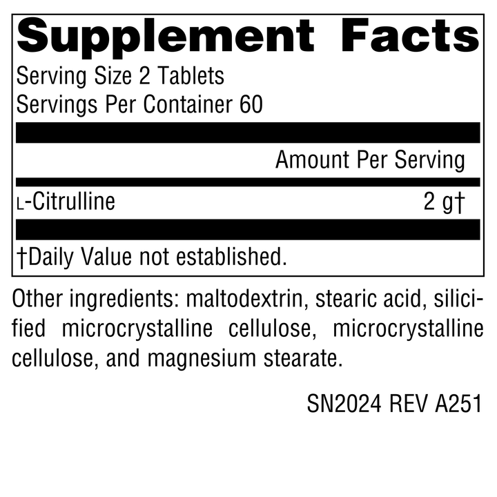 Nutrition facts image