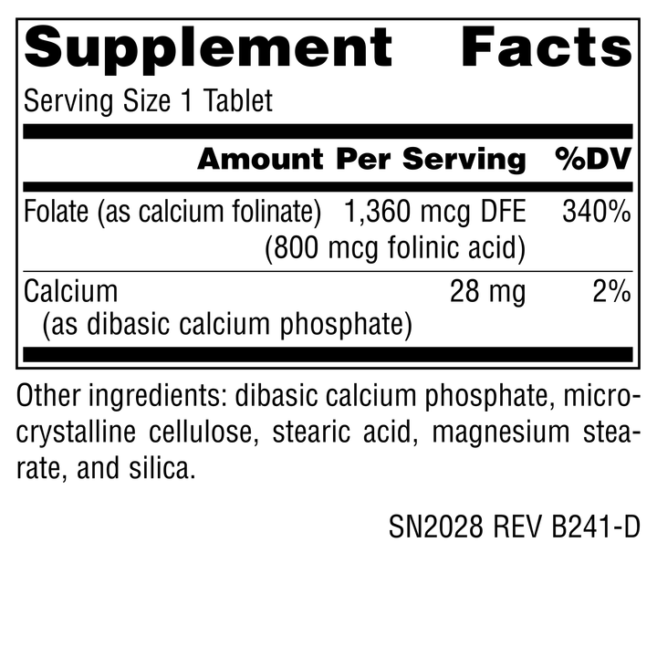 Nutrition facts image
