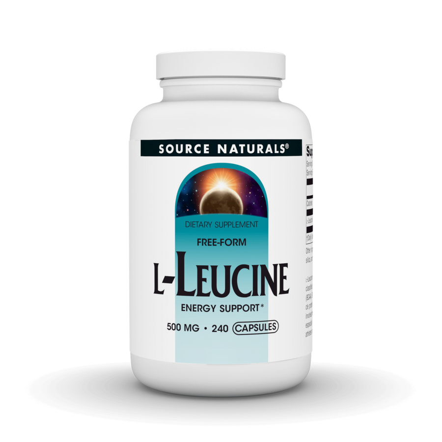Source Naturals Free-Form L-Leucine, 500 mg, Capsules