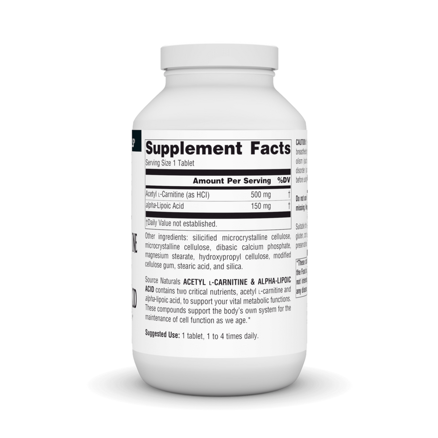 Acetyl L-Carnitine & Alpha-Lipoic Acid