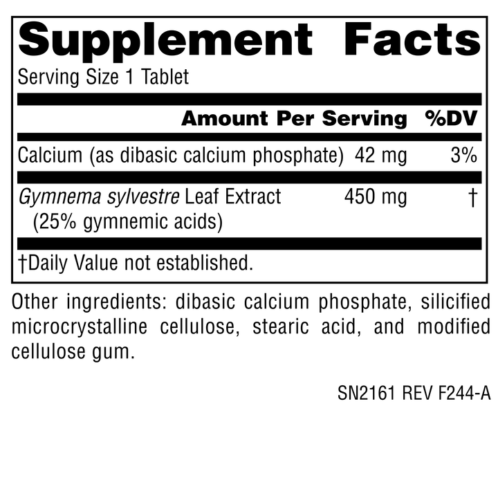Nutrition facts image