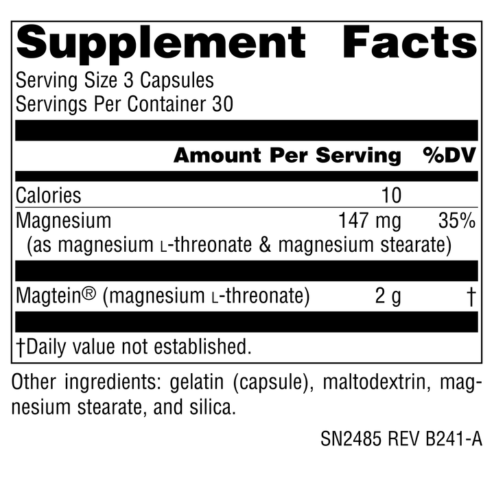 Nutrition facts image