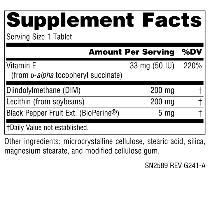 Nutrition facts image