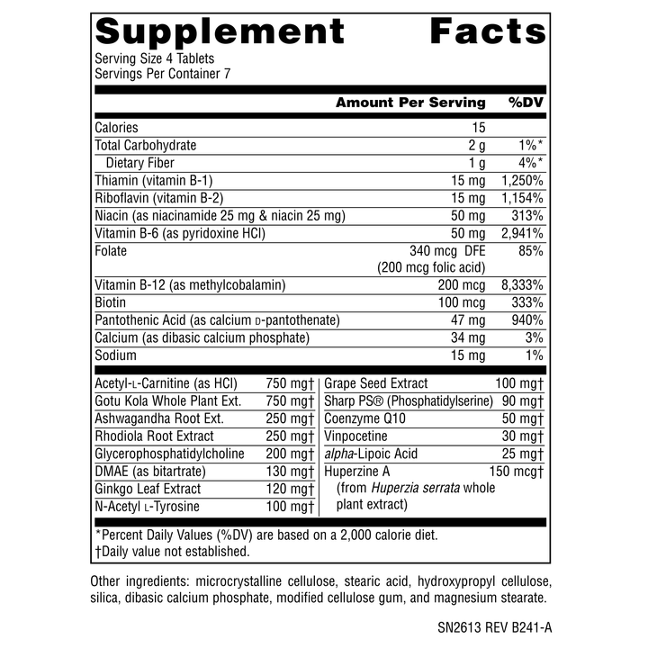 Nutrition facts image