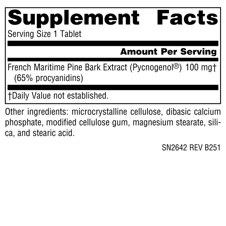 Nutrition facts image