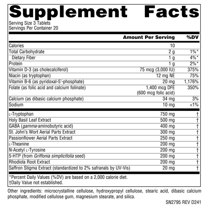 Nutrition facts image