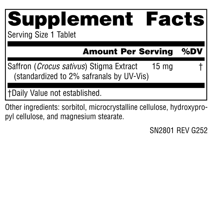 Nutrition facts image