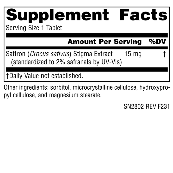 Nutrition facts image