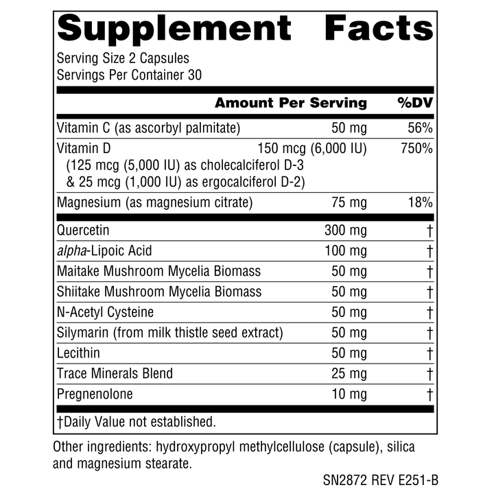 Nutrition facts image
