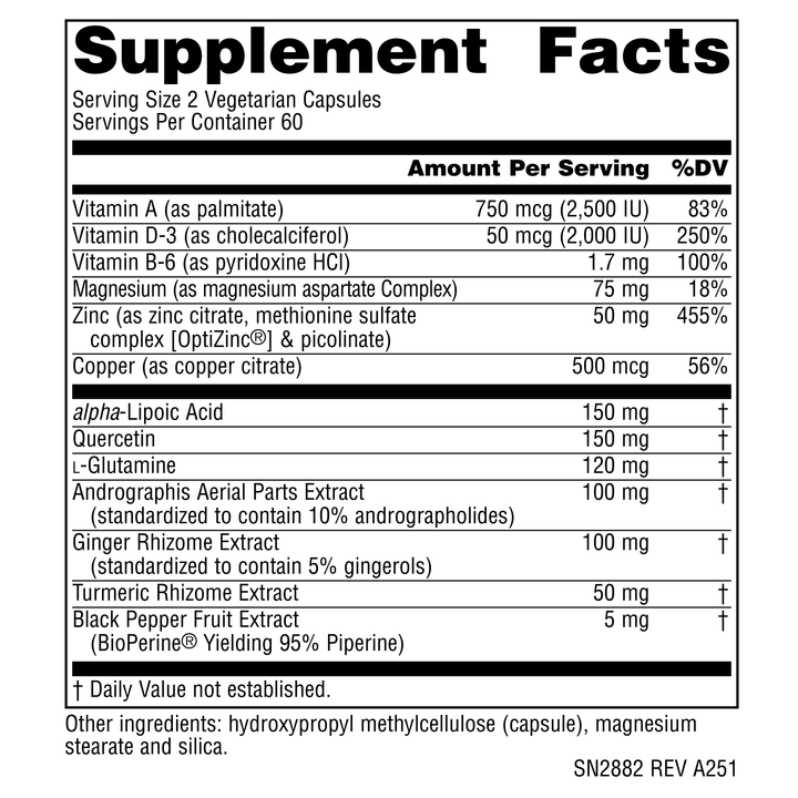Nutrition facts image