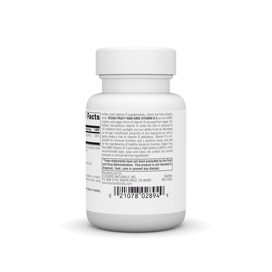 Vegan True® Non-GMO Vitamin D-3