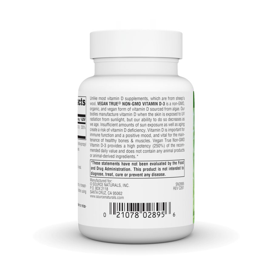 Vegan True® Non-GMO Vitamin D-3